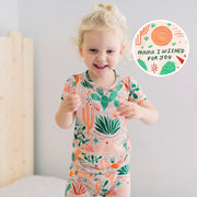 The Second-skin 2-piece Pajama | Desert Cactus Vibes | "mama, I Wished For You"