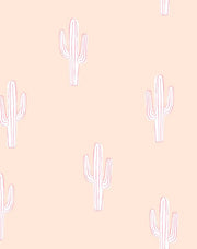 'cactus' Wallpaper By Tea Collection - Bubblegum