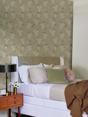 'cactus Floral' Wallpaper By Tea Collection - Taupe