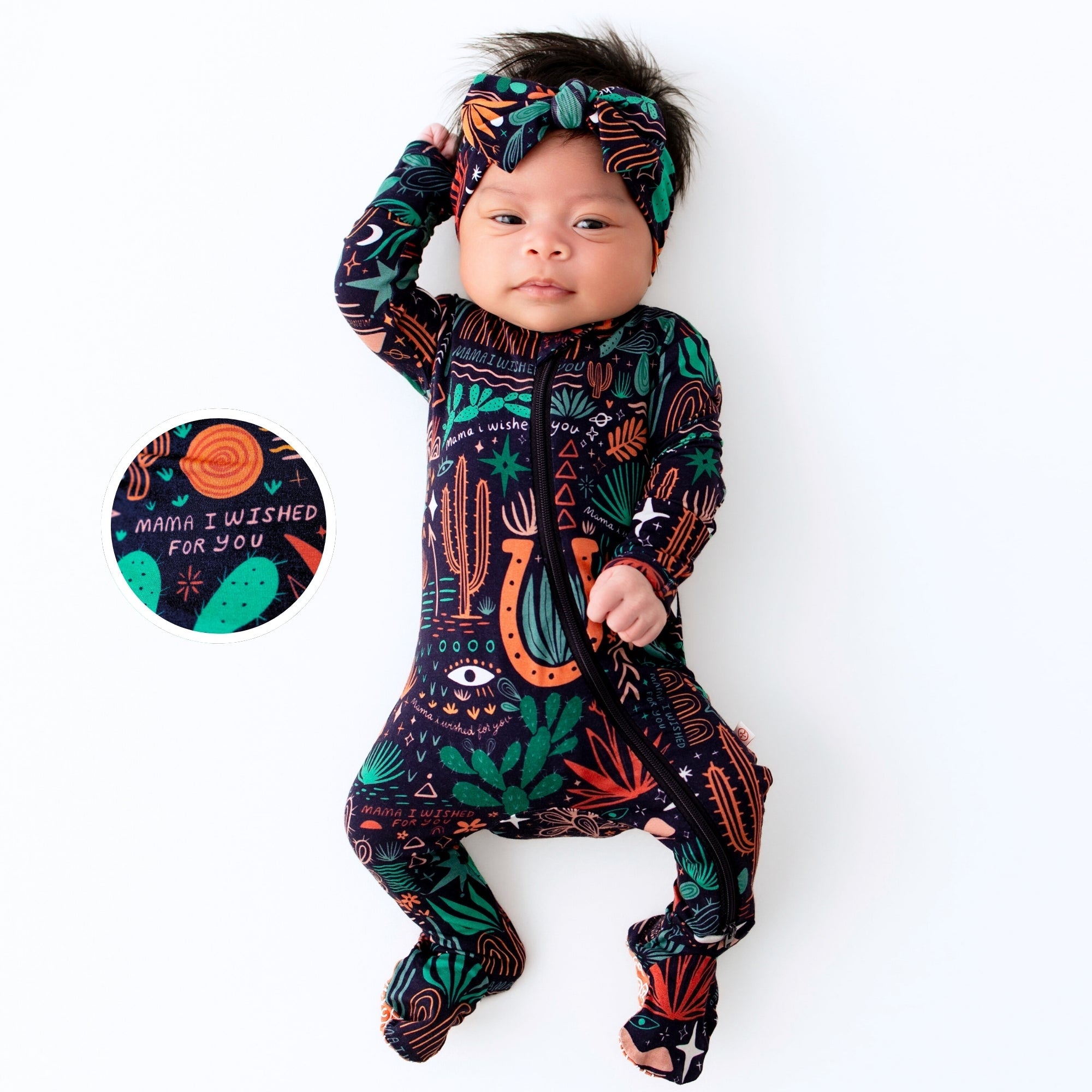 The Second-skin Footie | Desert Cactus (midnight)