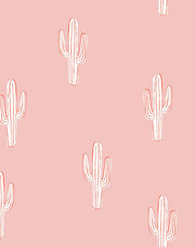 'cactus' Wallpaper By Tea Collection - Persimmon