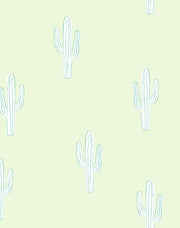 'cactus' Wallpaper By Tea Collection - Pistachio