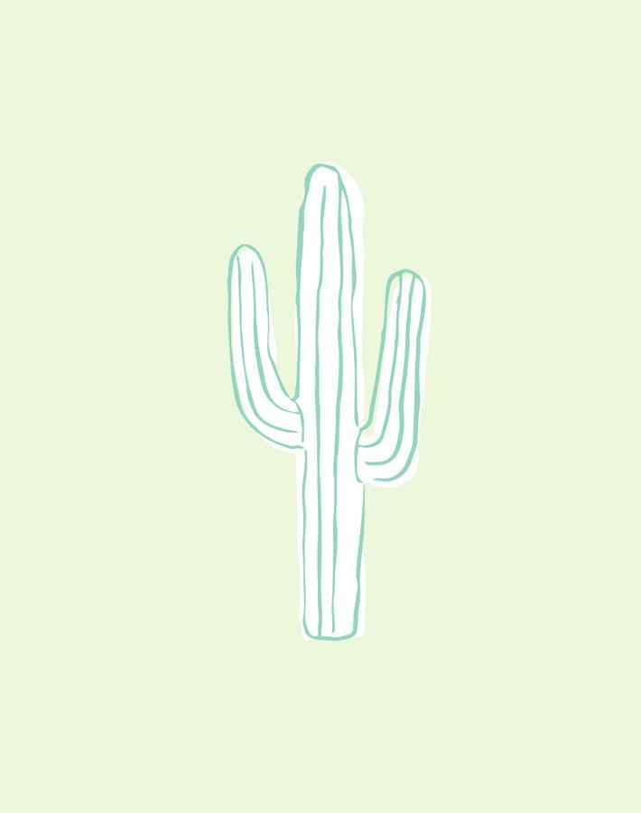 'cactus' Wallpaper By Tea Collection - Pistachio