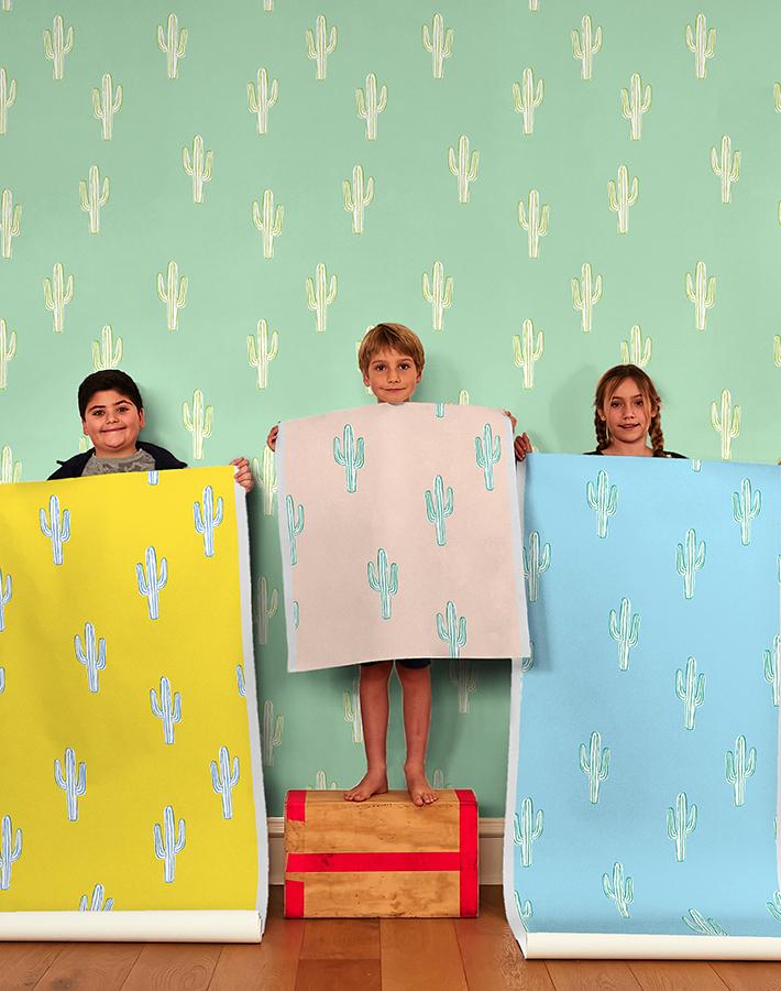'cactus' Wallpaper By Tea Collection - Aventurine