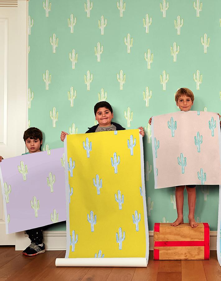 'cactus' Wallpaper By Tea Collection - Daffodil