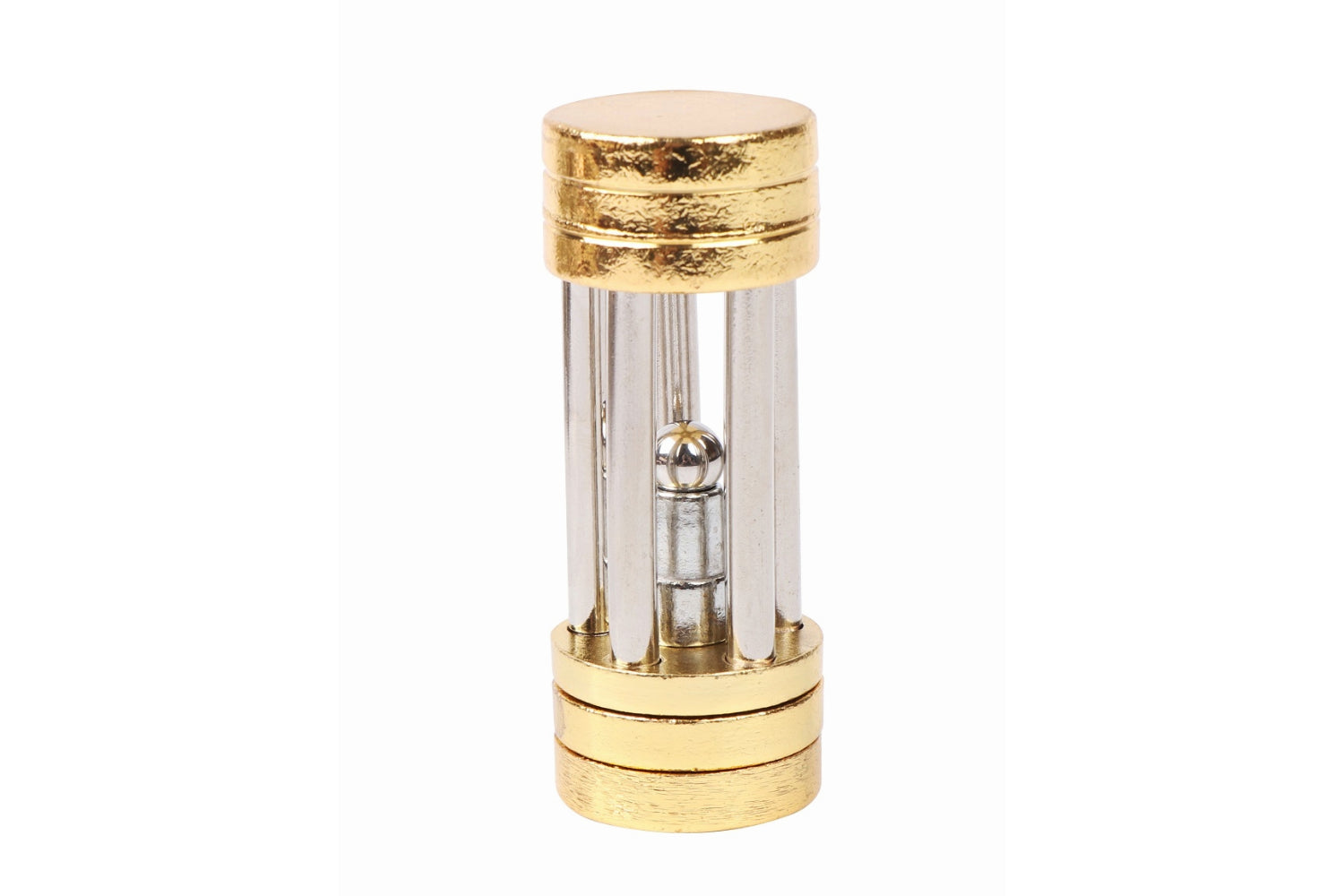 Caged Orb Puzzle – Brass Ball-in-cage Puzzle