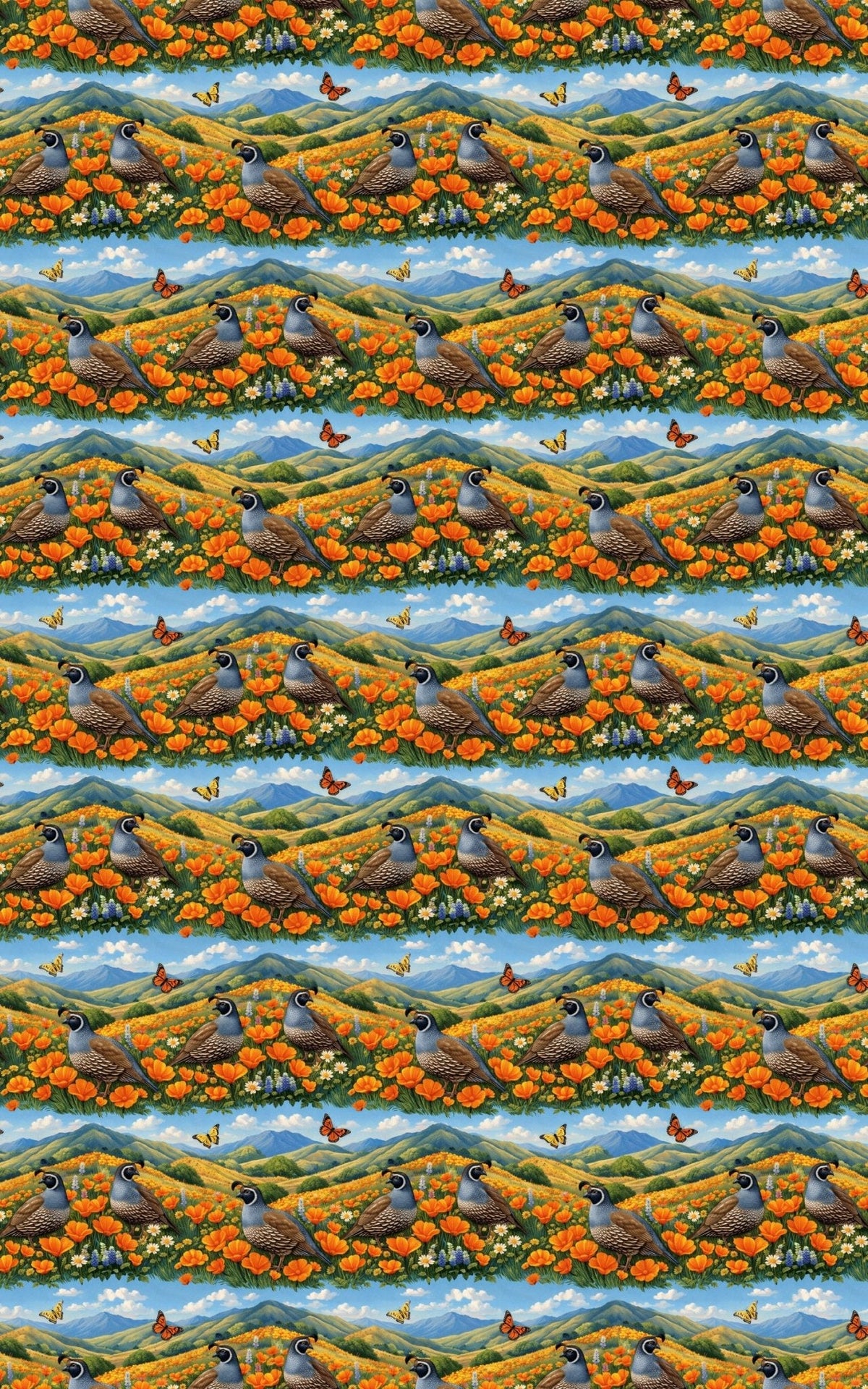 California Flora & Fauna Wrapping Paper