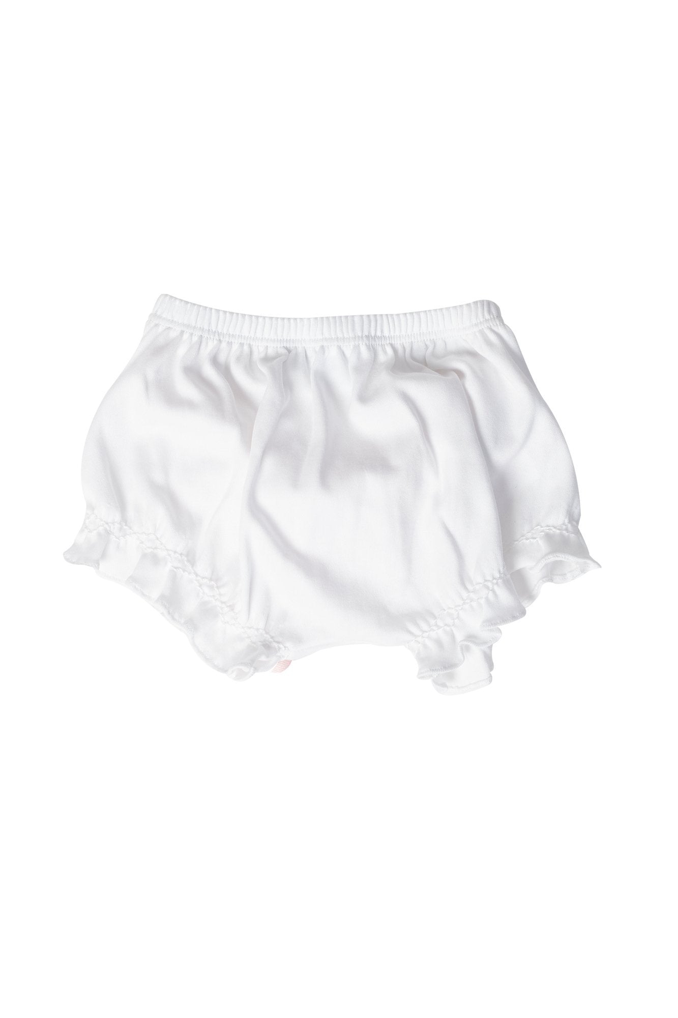 White Baby Bow Bloomer