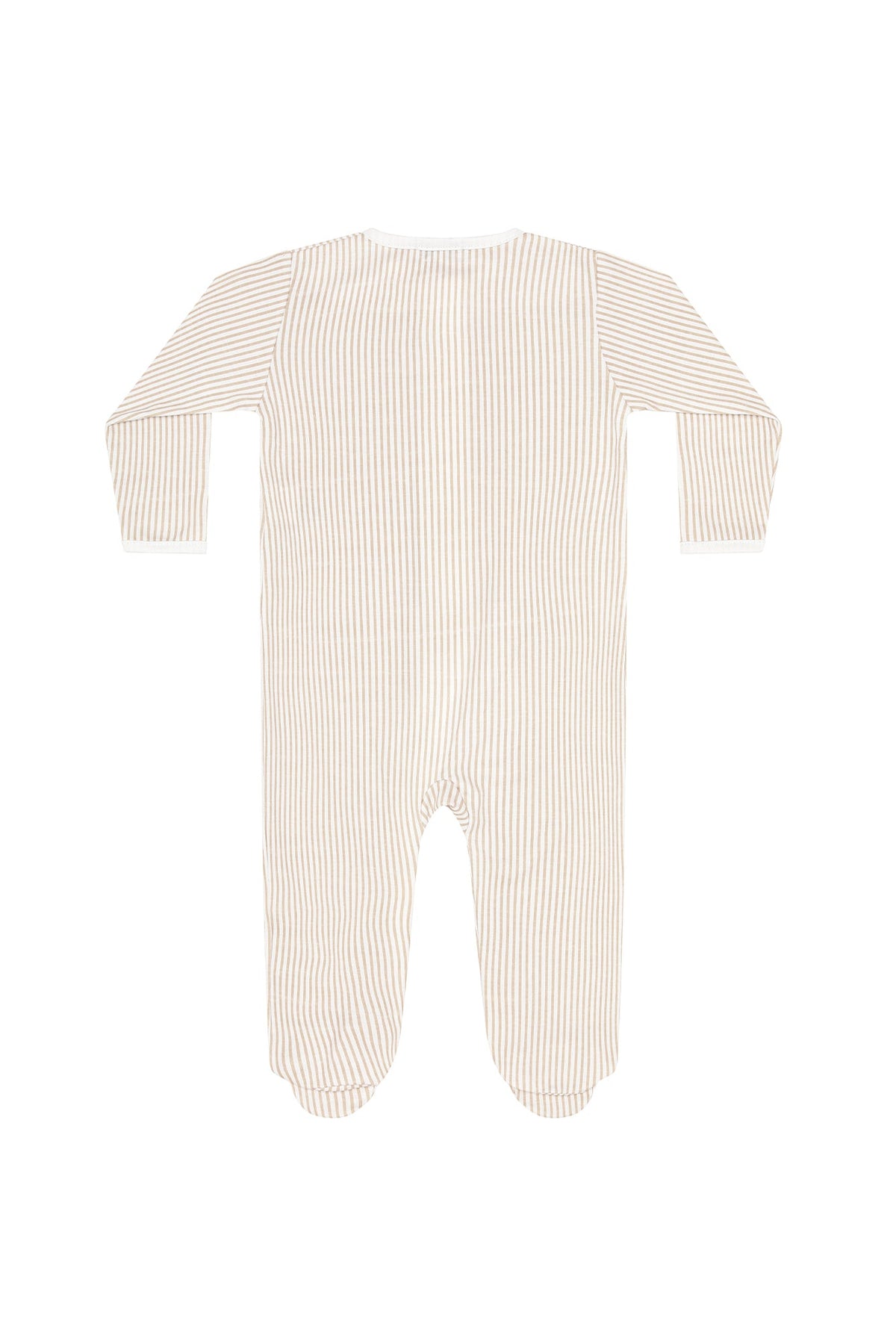 Camel Classic Stripes Zipper Footie