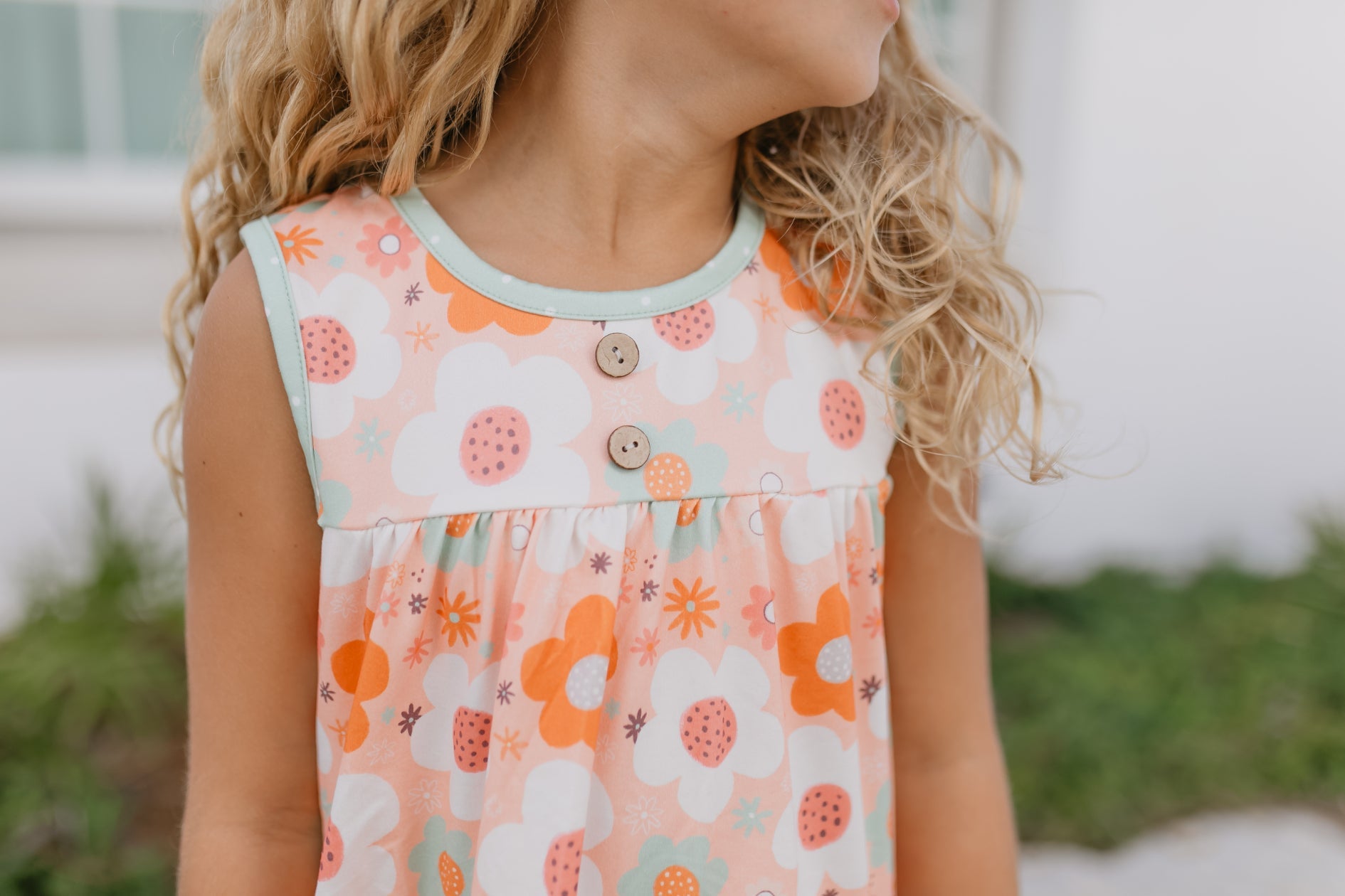 Camel Floral Short Set