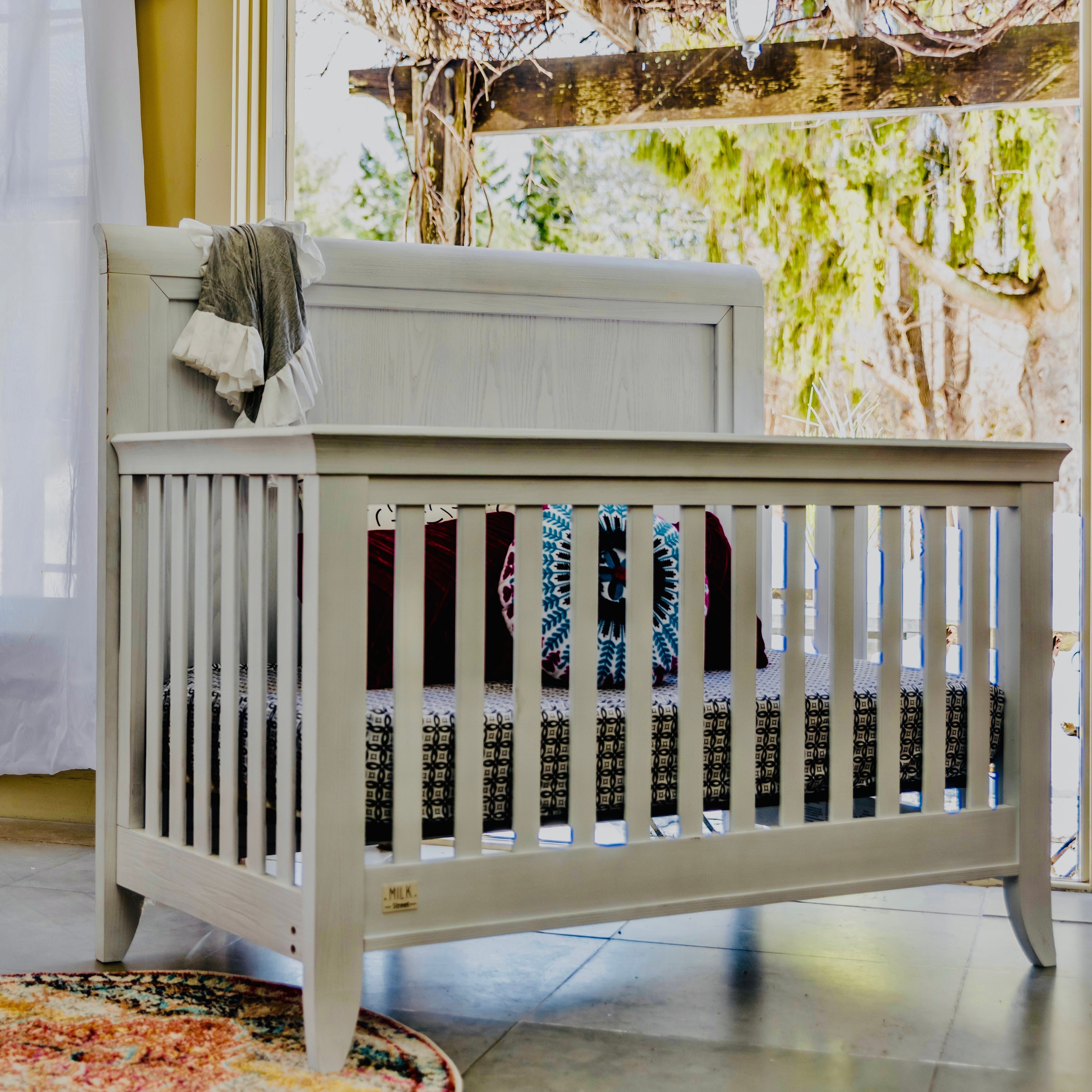 Cameo Sleigh 4-in-1 Convertible Crib