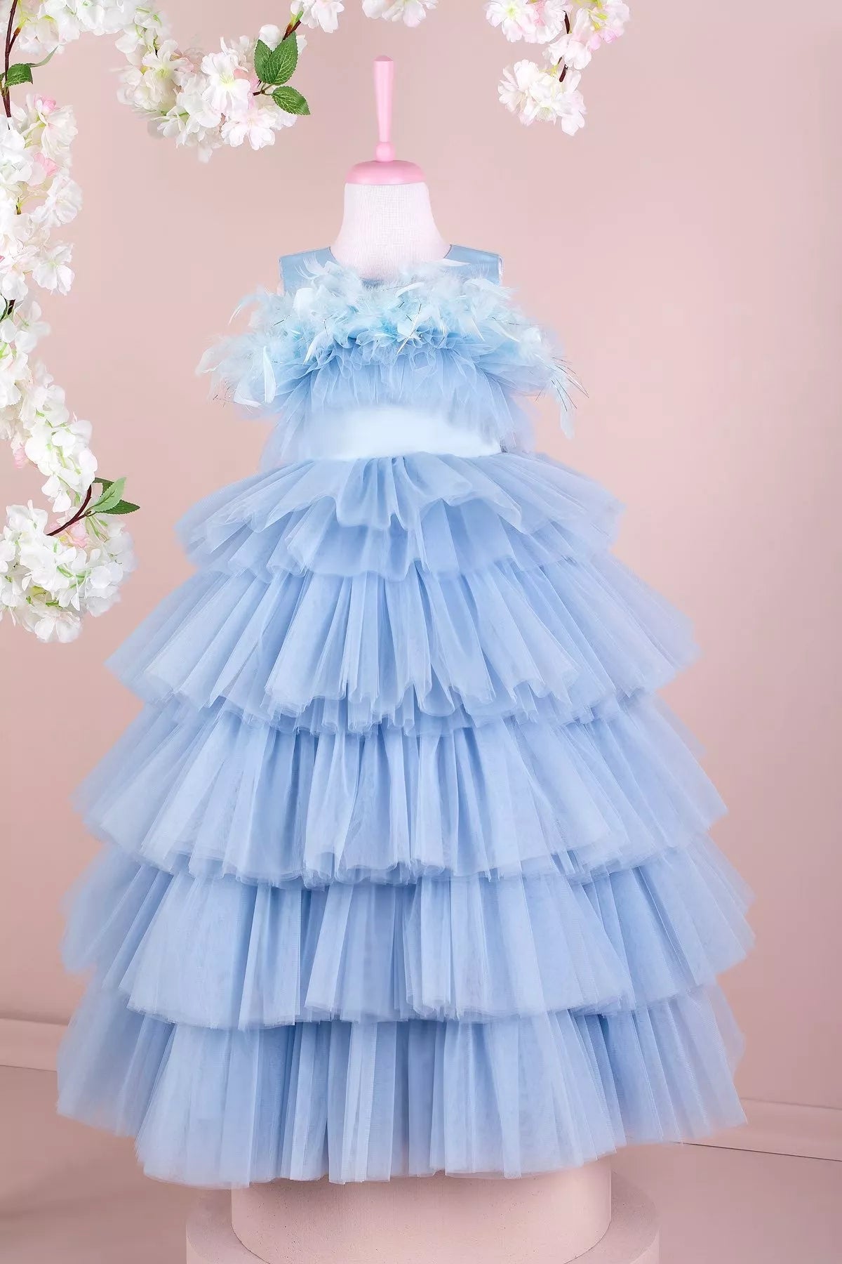 Camila Baby Blue Party Dress
