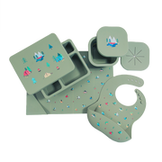 Silicone Mealtime Bundle Camper Sage Green