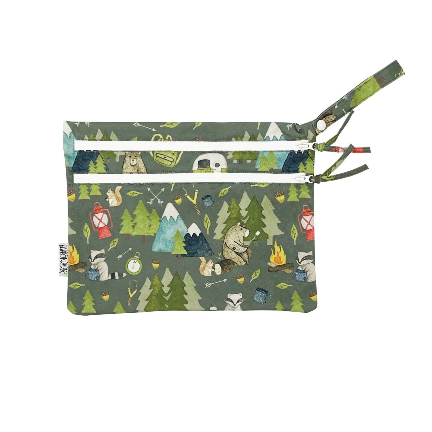 Camping Bears - Waterproof Wet Bag (for Mealtime, On-the-go, And More!)