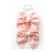 Candy Pink | Pigtail Set - Petite Party Bow