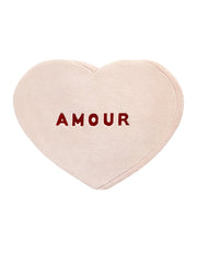 Rug Candy Heart Cream / Red Print 2.6 X 4ft