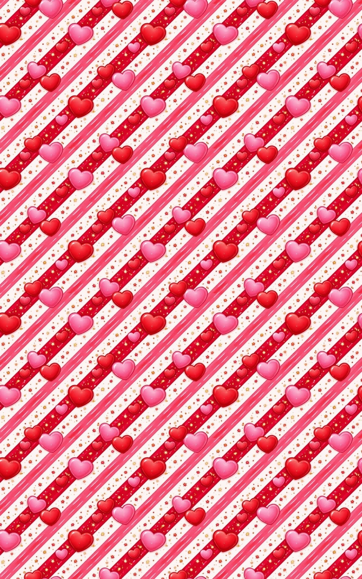 Candy Stripe Amour Wrapping Paper
