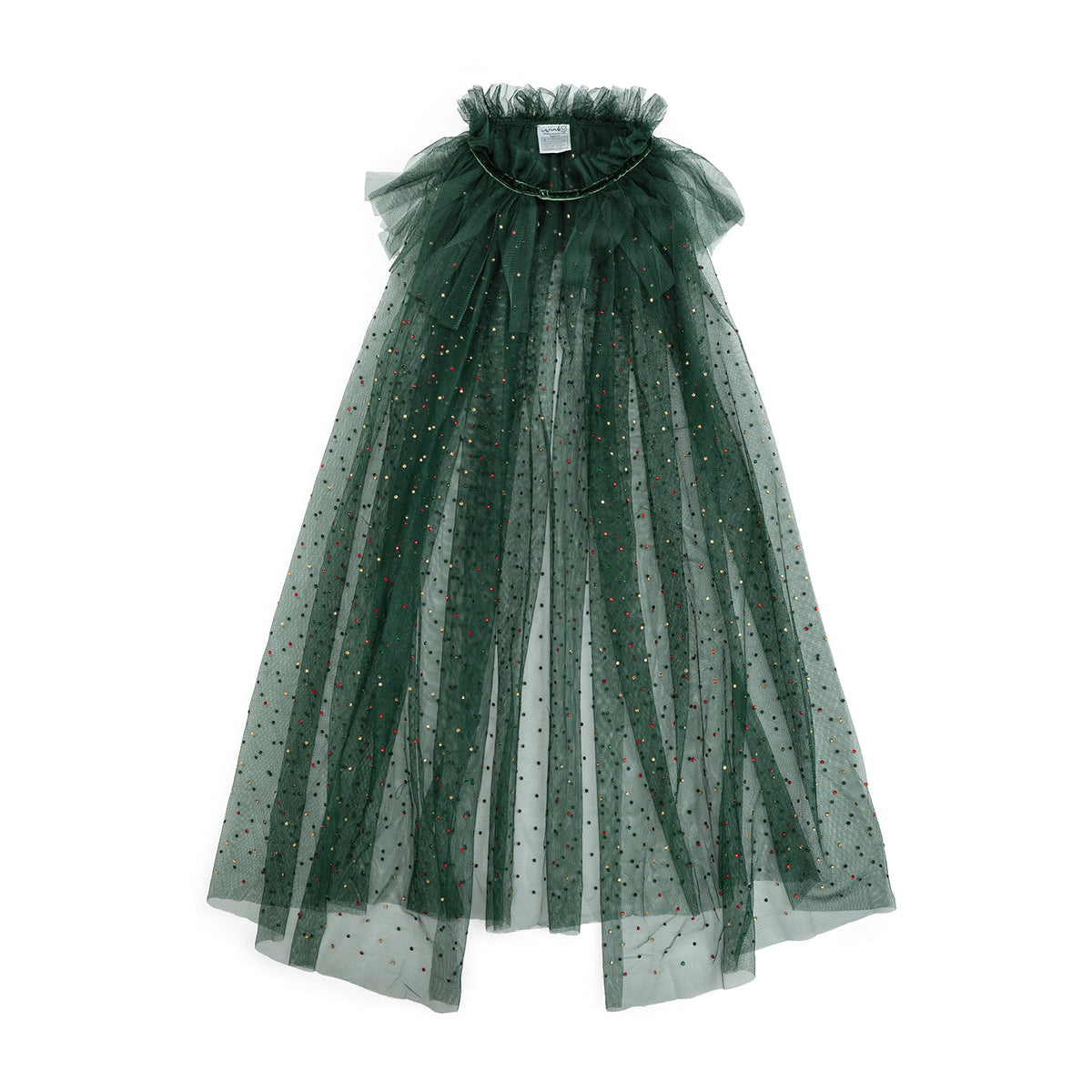Emerald Rhinestone Christmas Cape