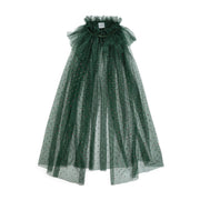 Emerald Rhinestone Christmas Cape