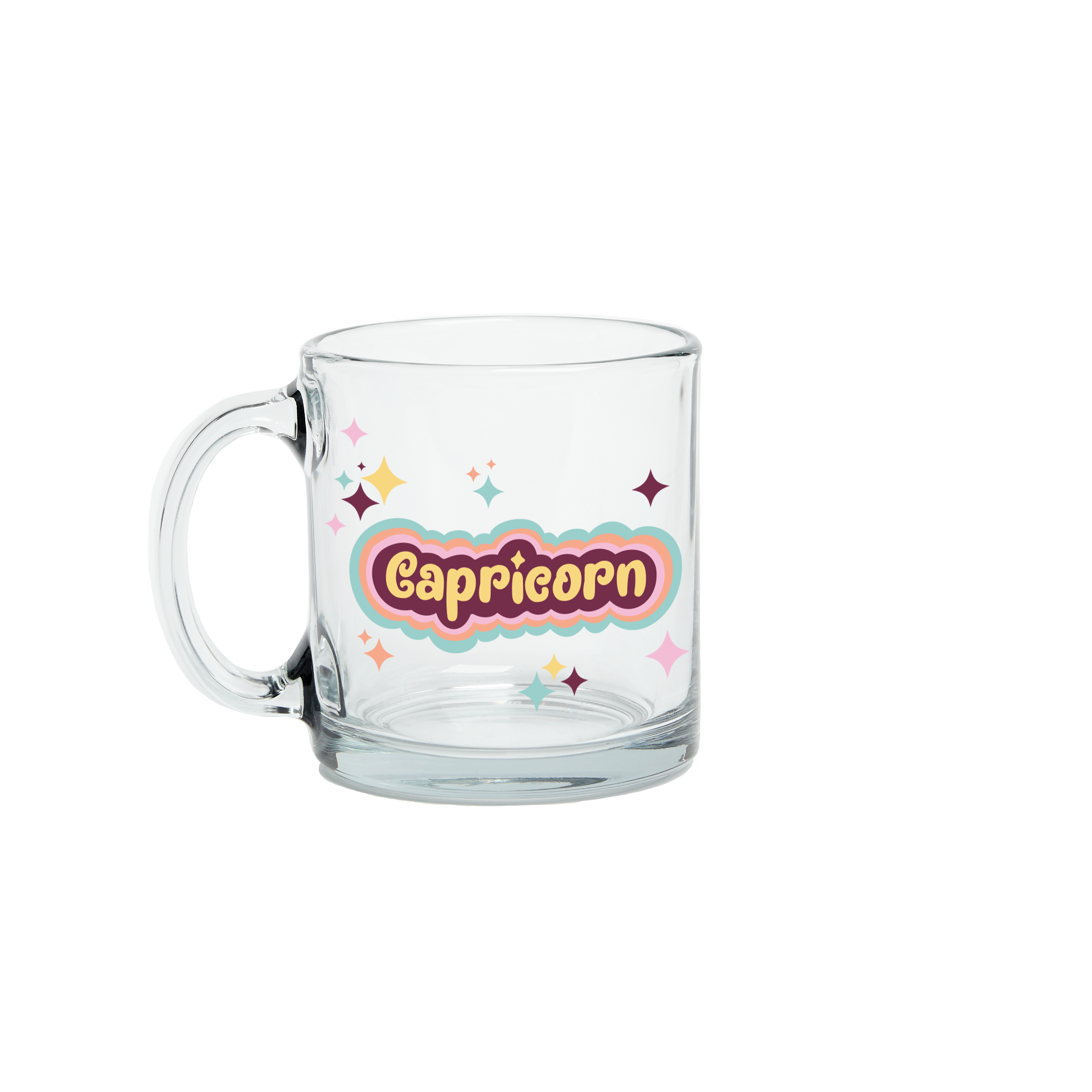 Astrology Clear Glass Mug