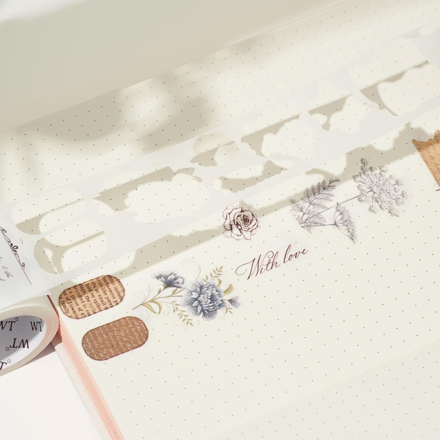 Petals & Parchment Washi Tape Sticker Set by The Washi Tape Shop