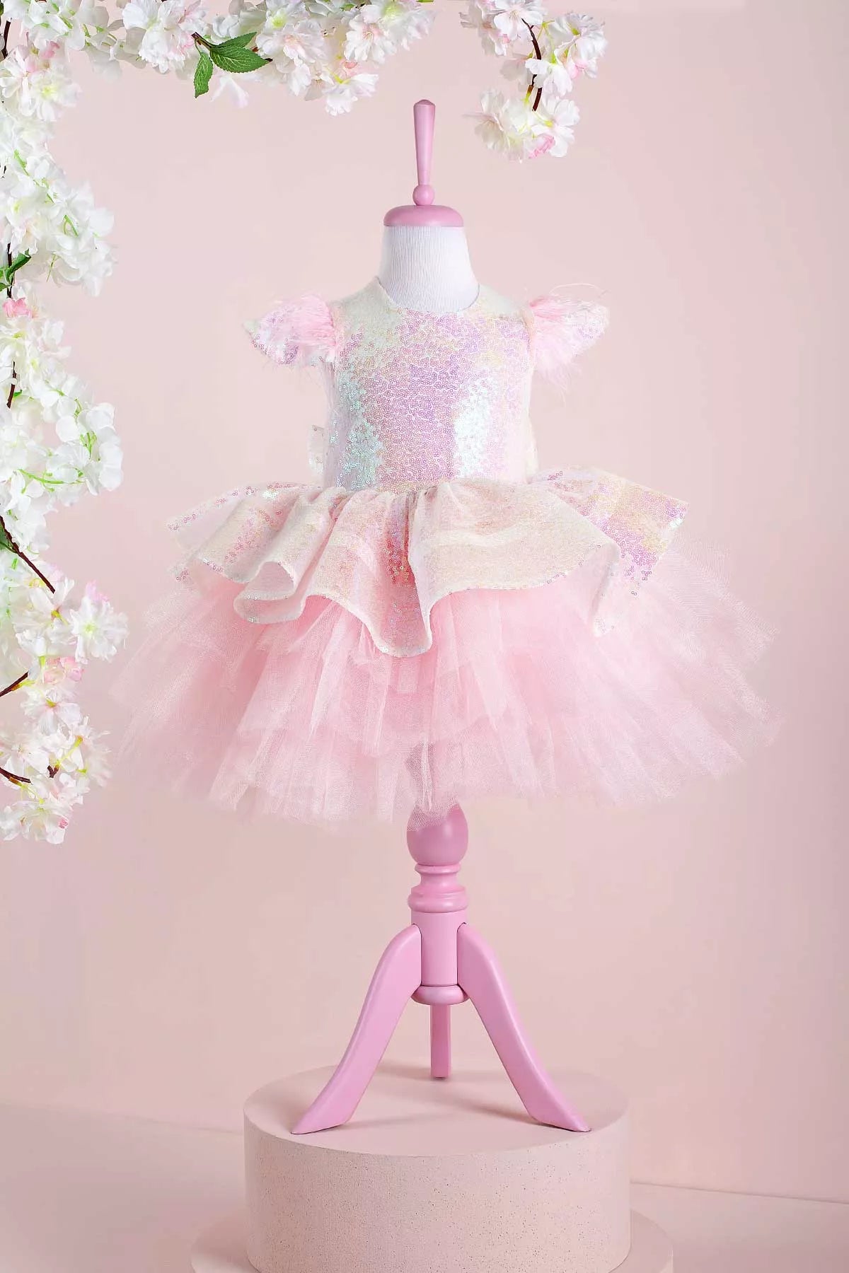 Cara Light Pink Party Dress