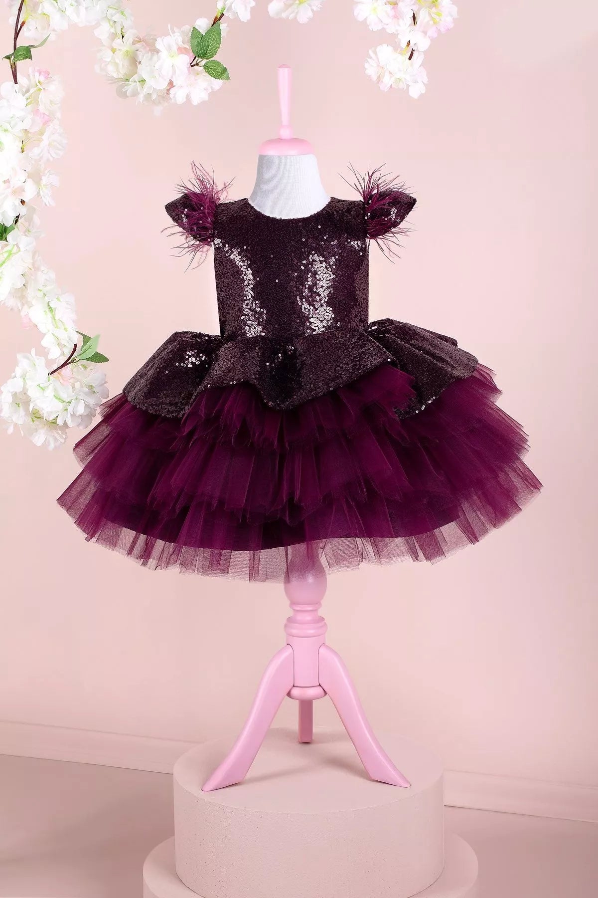 Cara Purple Party Dress