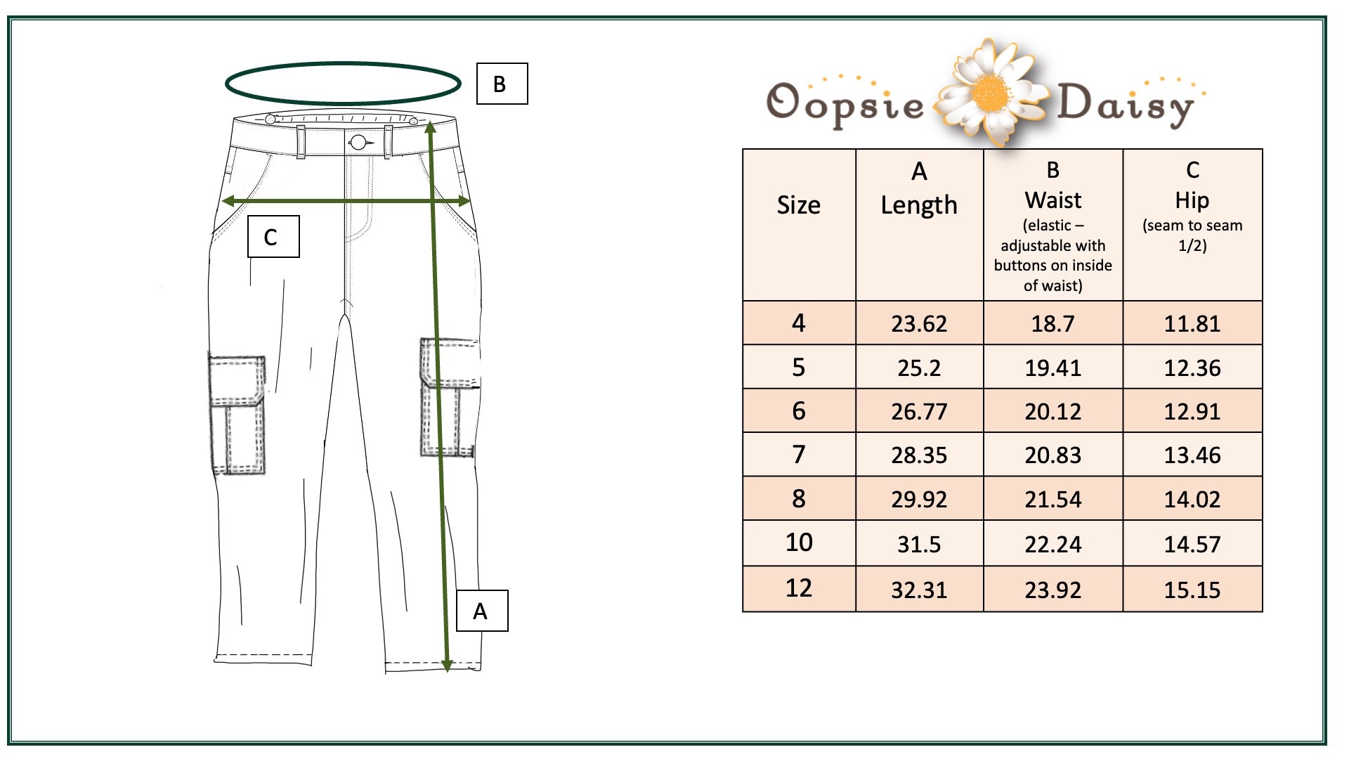 Khaki Denim Cargo Pants