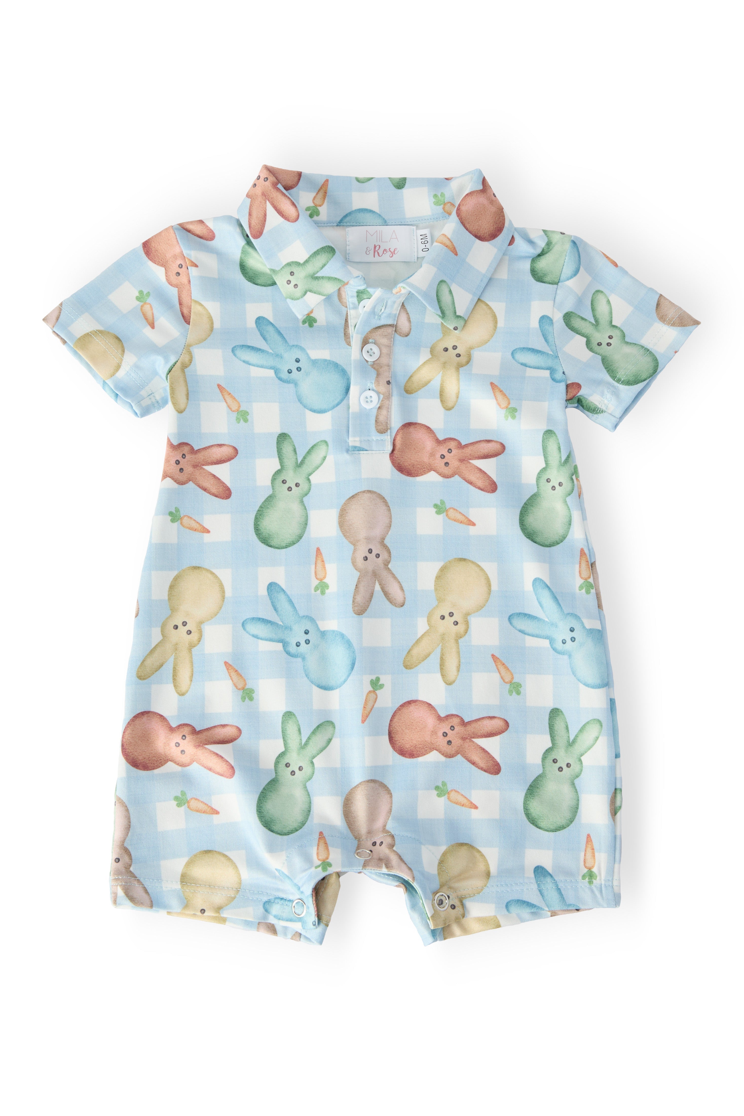Carrot Patch Polo Shorty One-piece