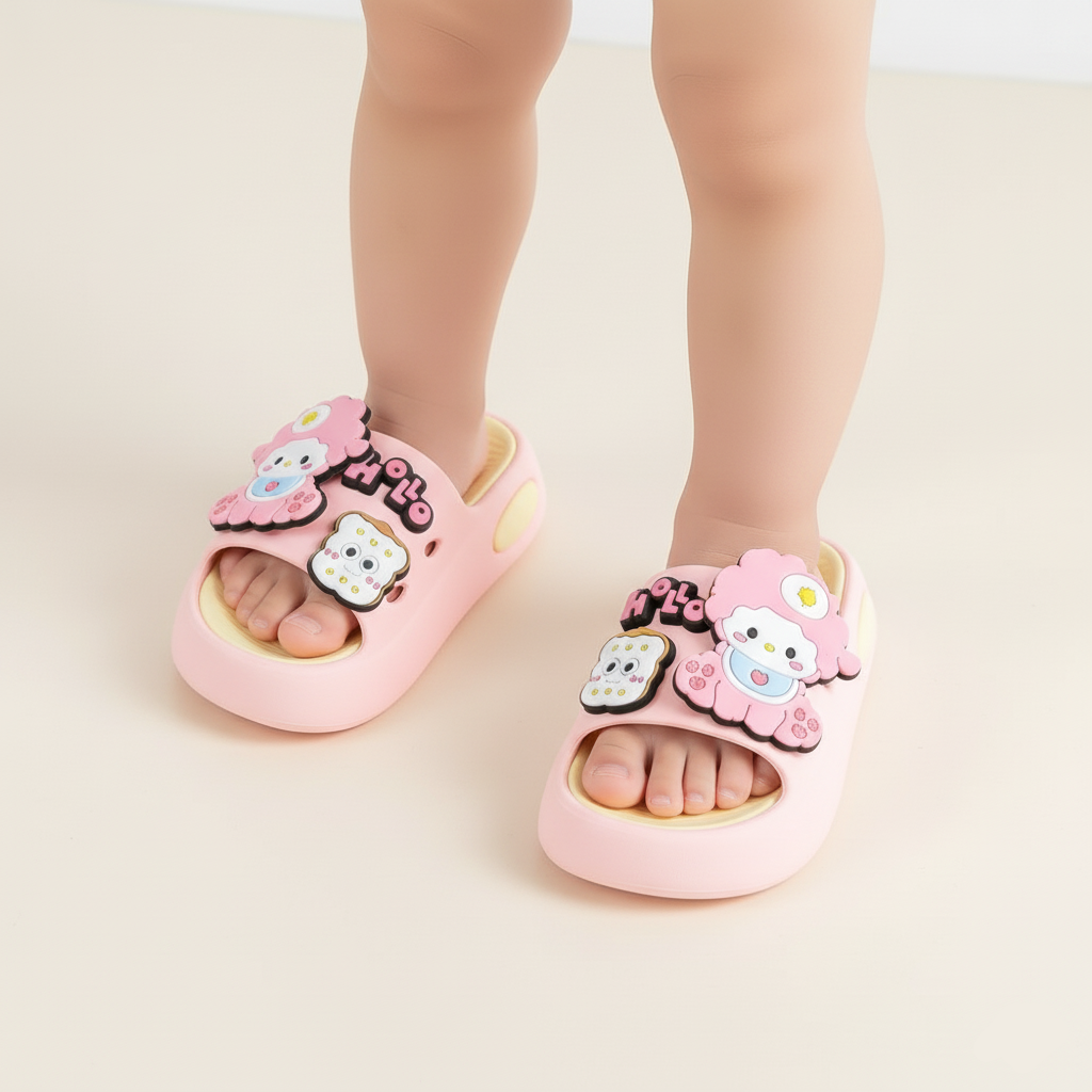 Cartoon Slippers Soft-soled And Non-slip Ages 2-10