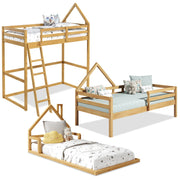 Casita Kids Wood Montessori Inspired Bedroom Set - Loft, Floor And Single