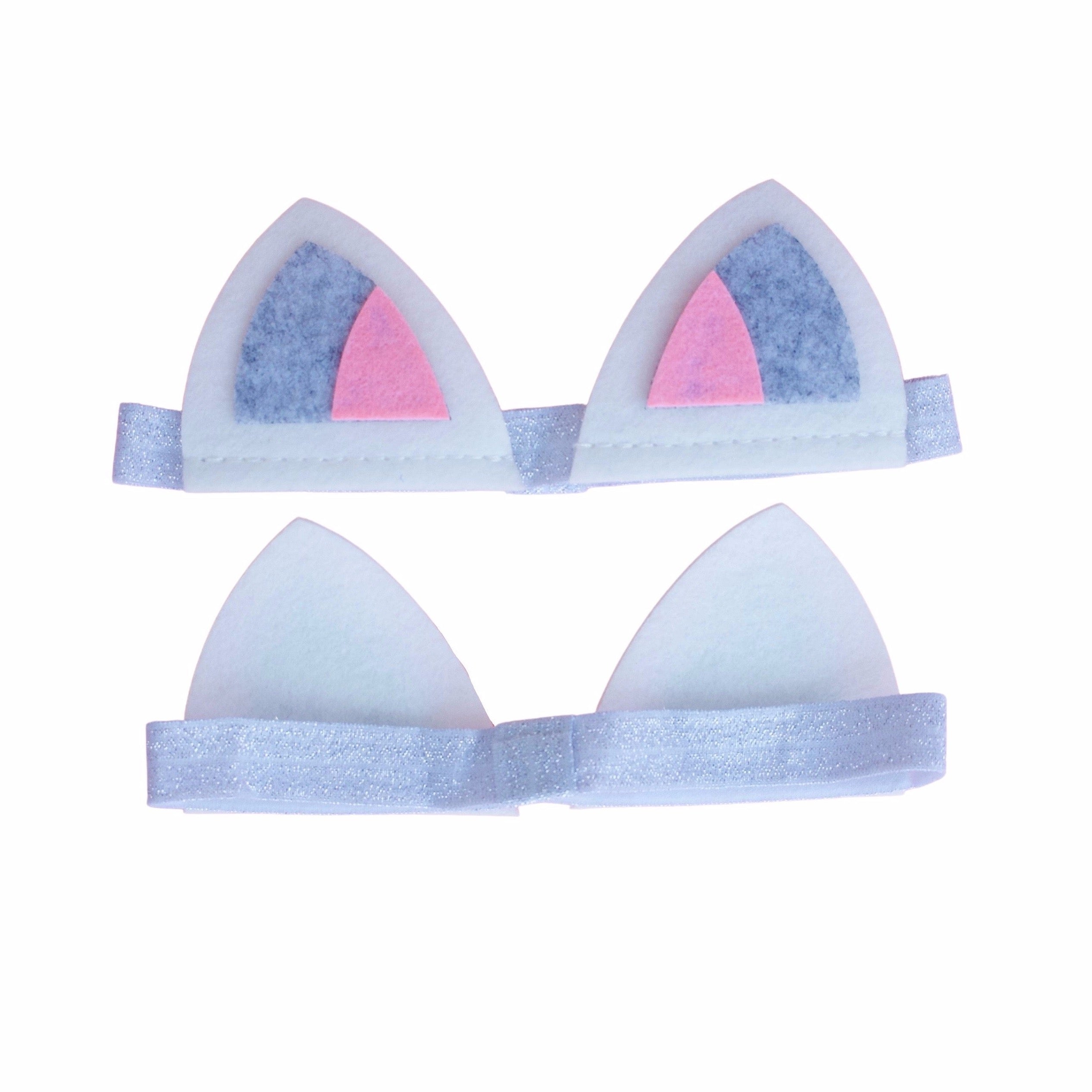 Cat Ears Felt Headband (set Of 4)