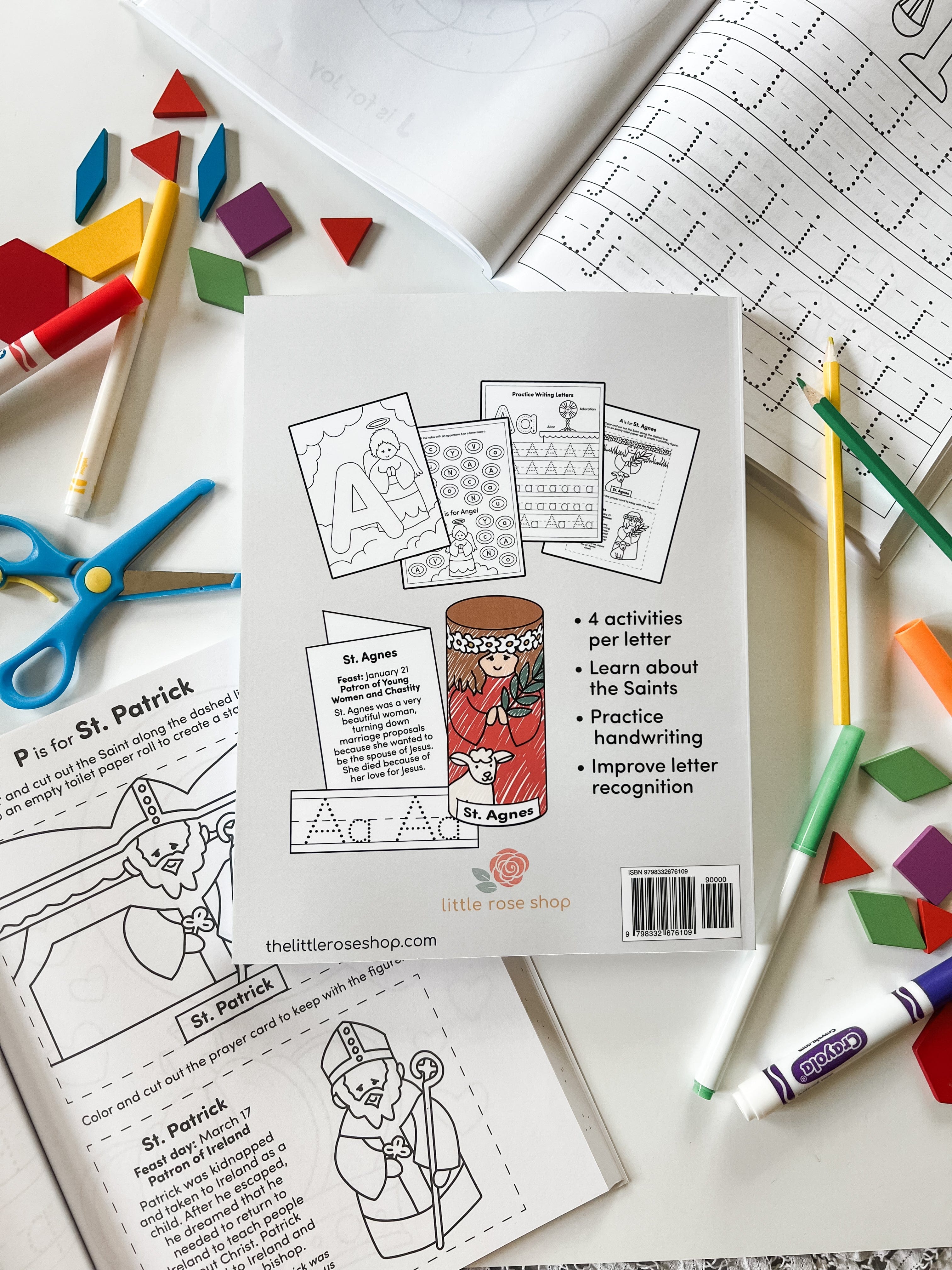 Catholic Abc Preschool Kindergarten Activity Workbook