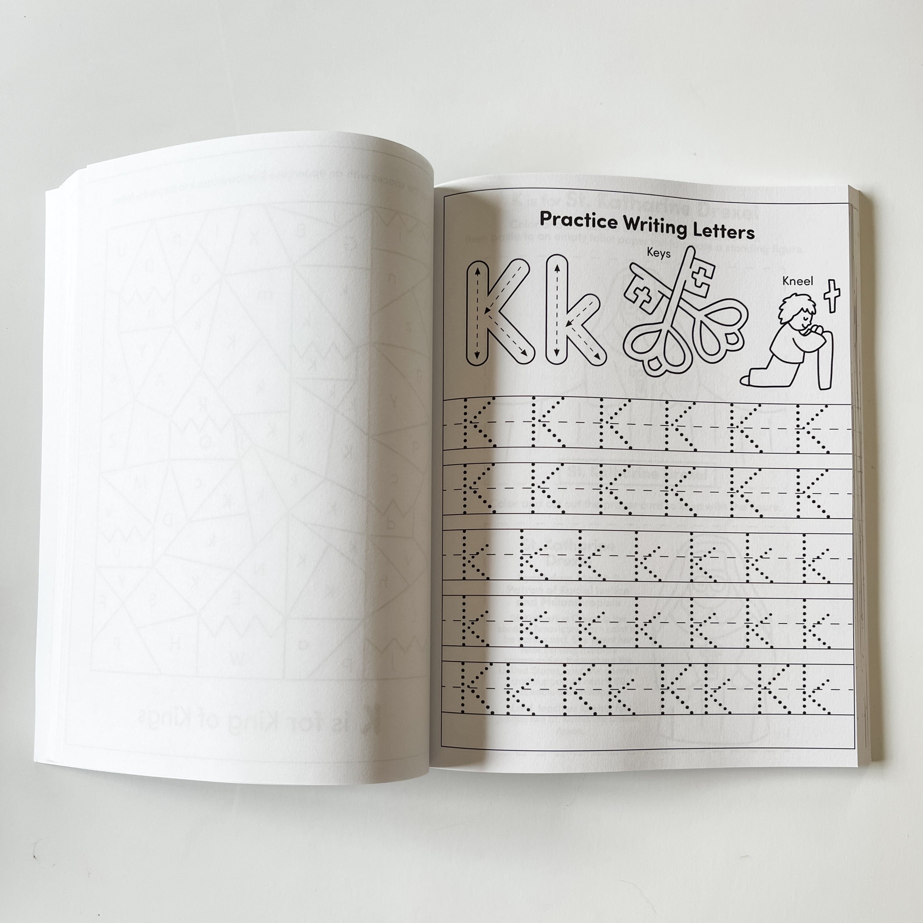 Catholic Abc Preschool Kindergarten Activity Workbook