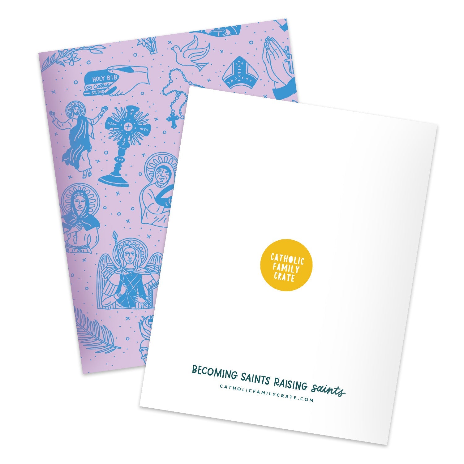 Catholic Pattern Greeting Cards (set Of 8)