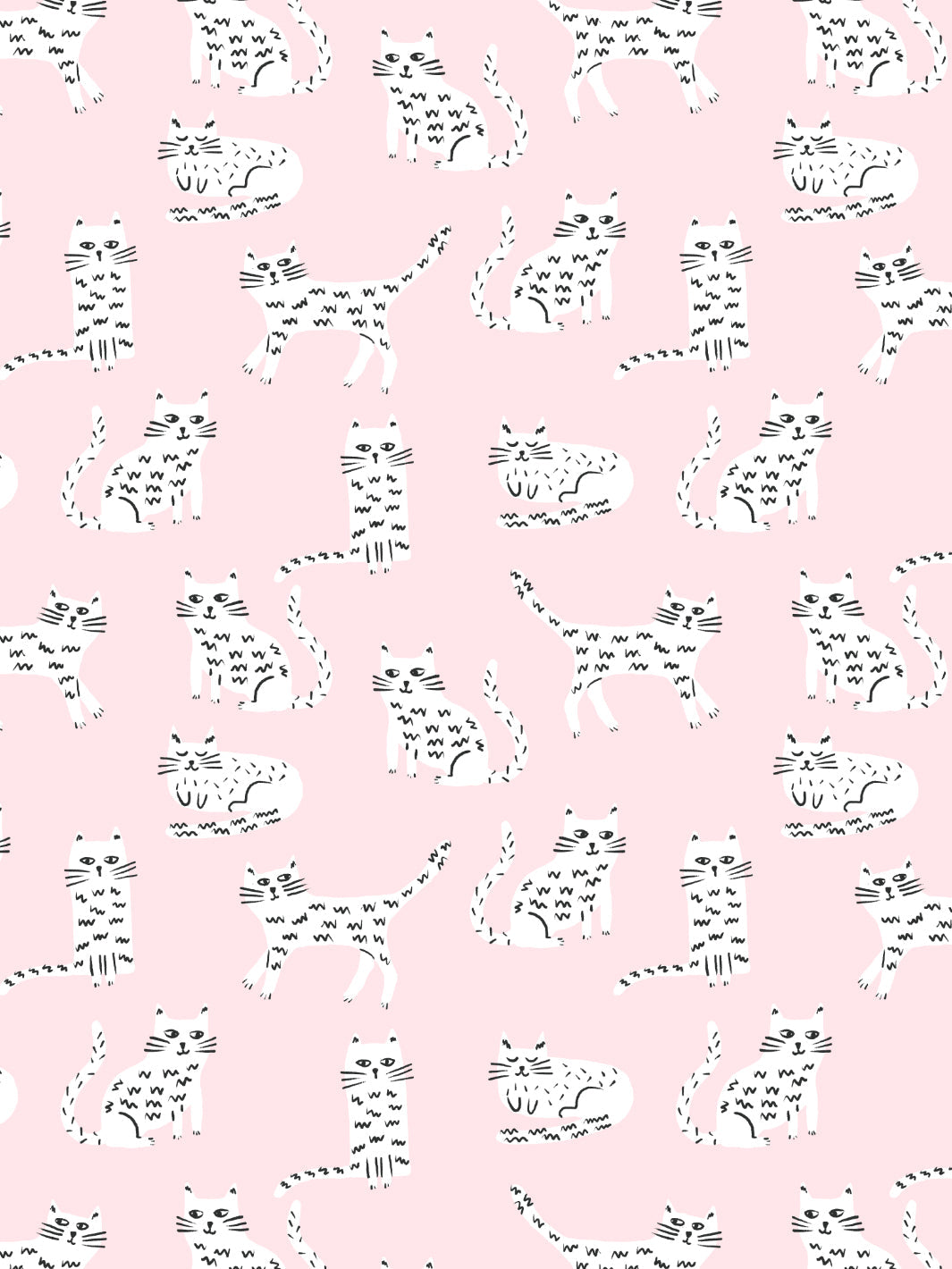 'cats' Wallpaper By Tea Collection - Piggy Bank