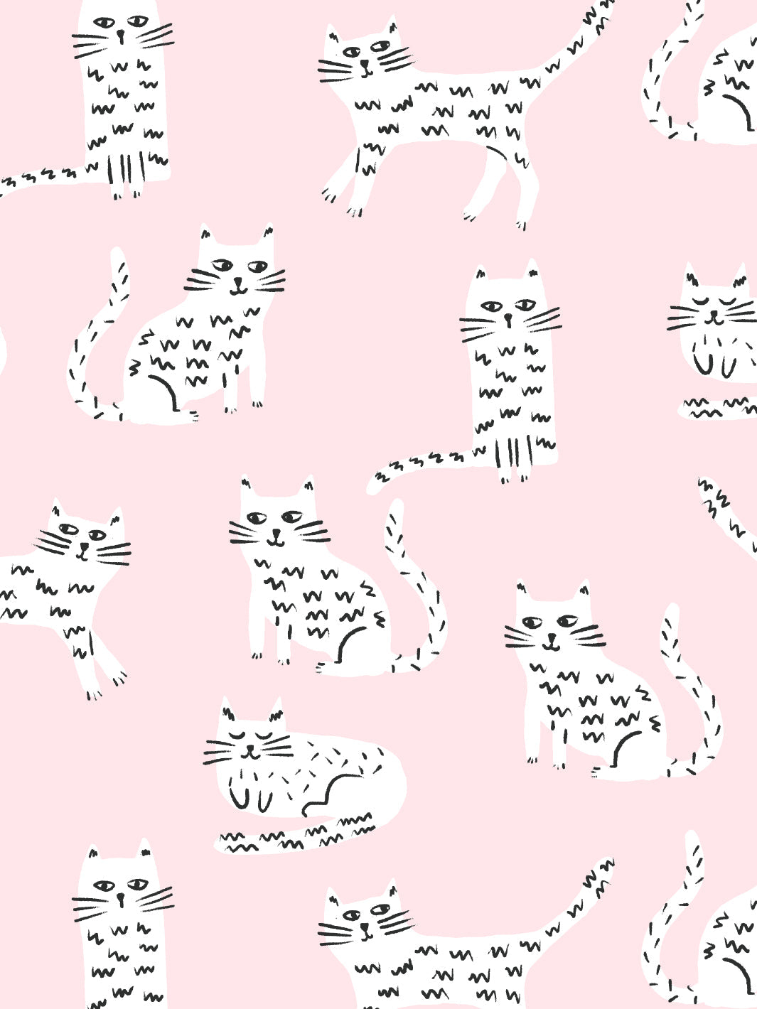 'cats' Wallpaper By Tea Collection - Piggy Bank