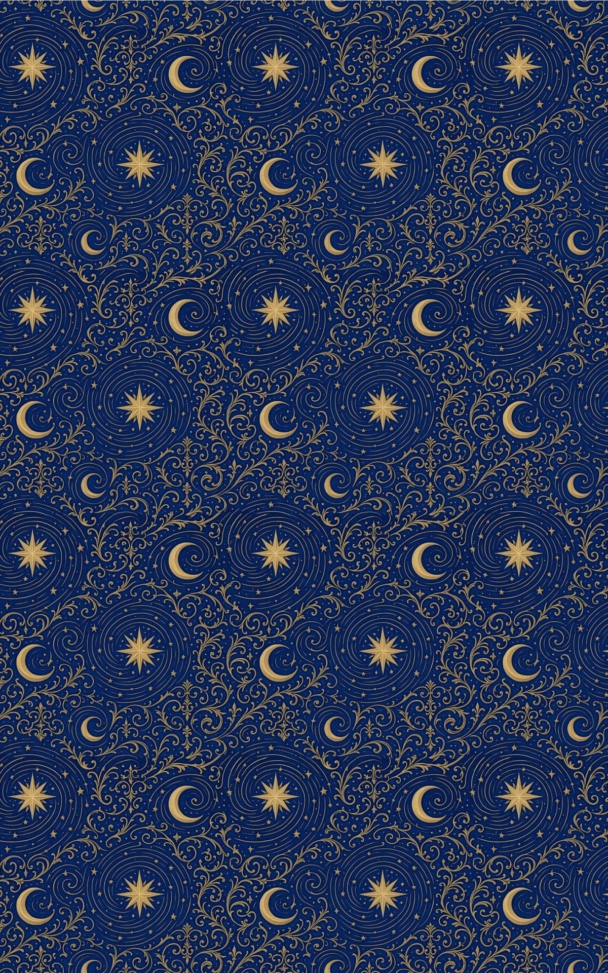 Celestial Nouveau Stars Wrapping Paper