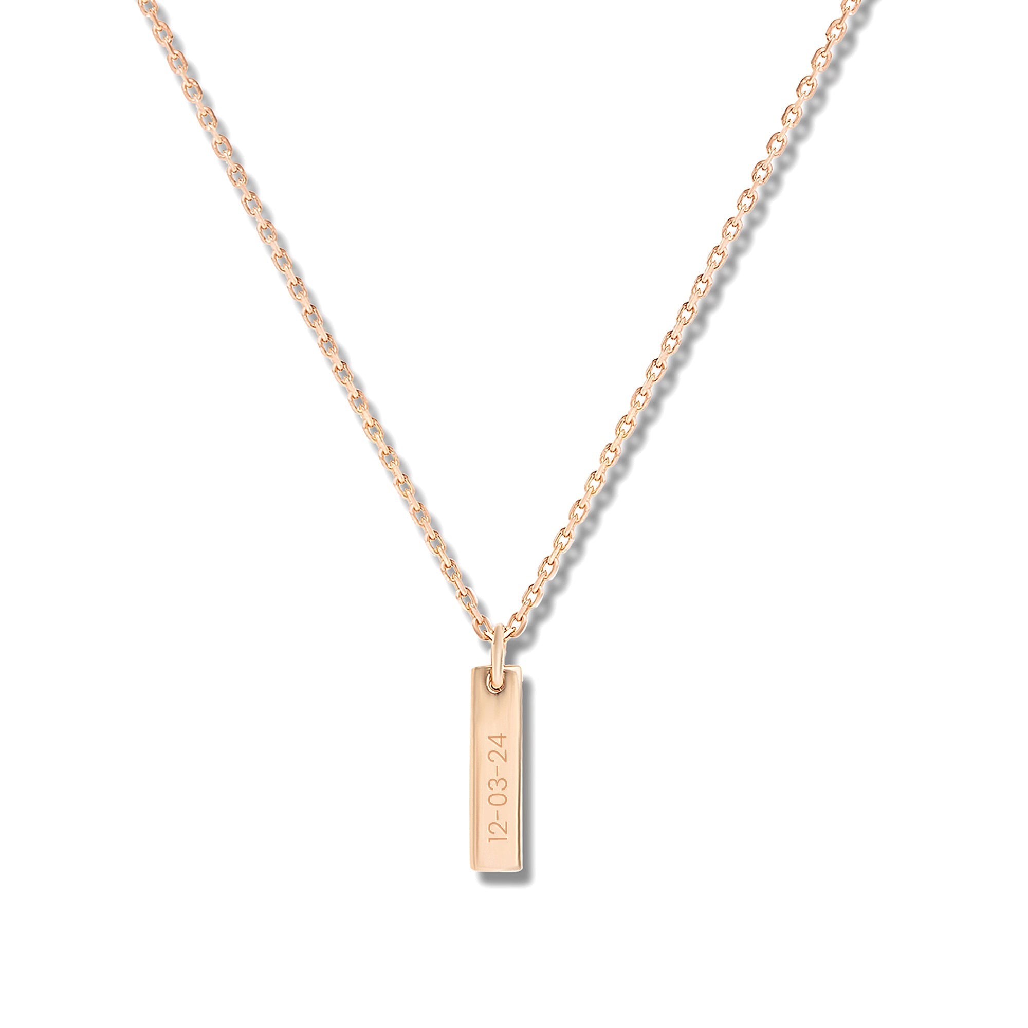 Mysha Personalized Triple Bar Of Love Pendant