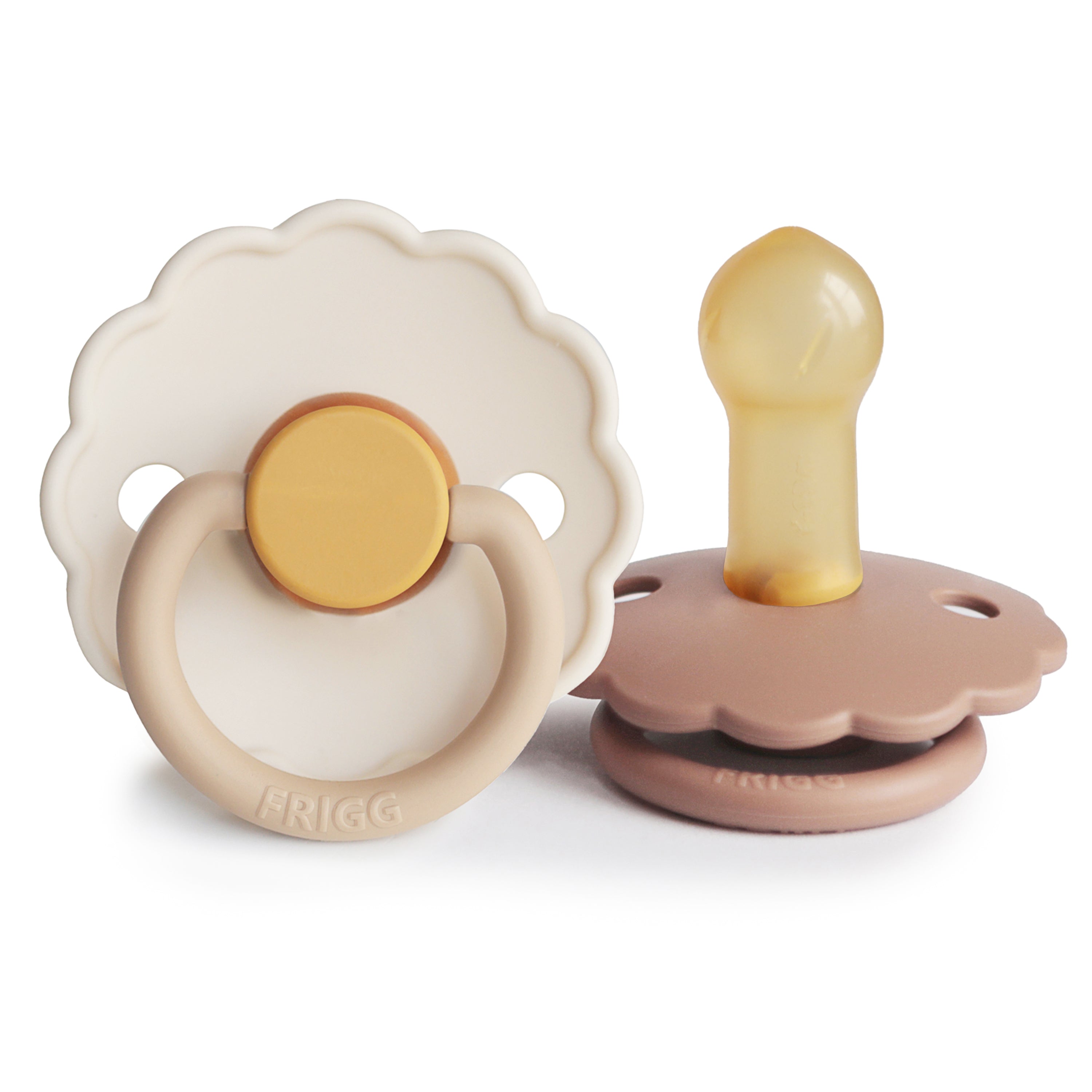 Frigg Daisy Natural Rubber Pacifier 2-pack