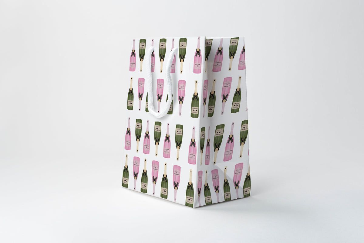 Champagne Bottle Gift Bag | Luxury Gift Bag By Josil Paperie