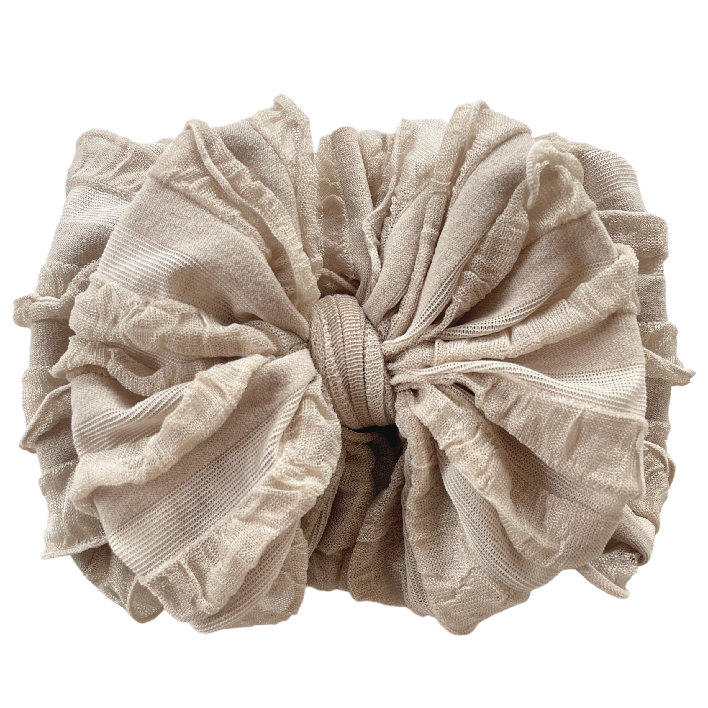 Champagne | Signature Ruffled Baby Headband