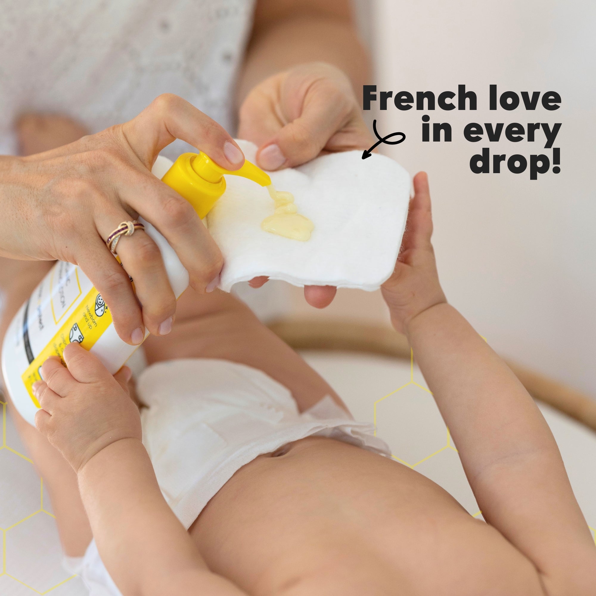 Organic French Diapering Liniment Lotion - Pump Bottle - 8 Oz