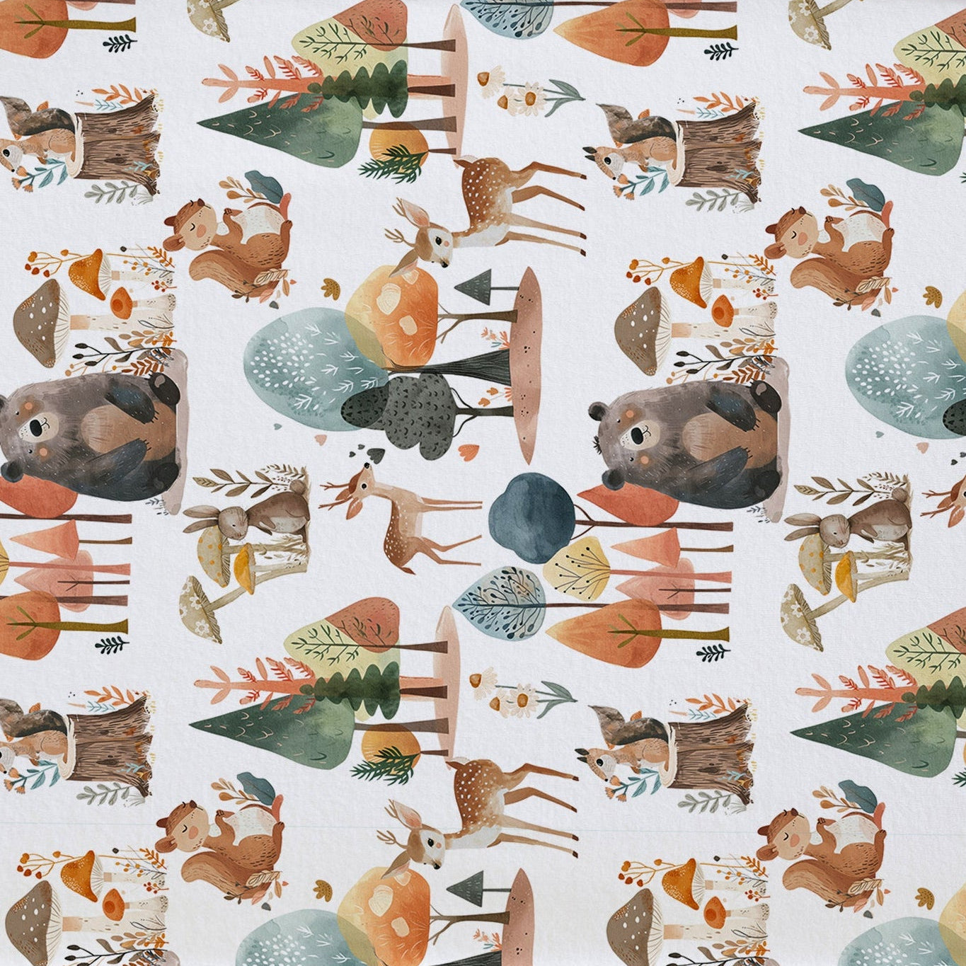 Changing Pad Cover - Enchanted Forest