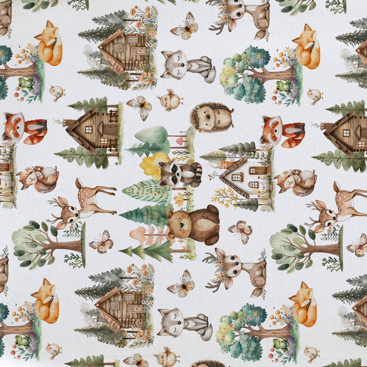 Changing Pad Cover - Woodsy Woodland