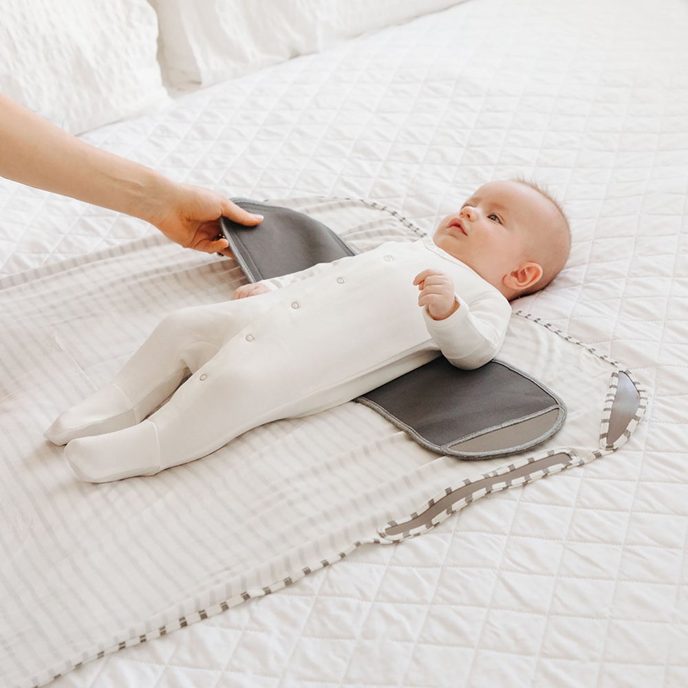 Charcoal Stripes Swaddle Ii