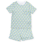 Charles Boys' Short Set - Mod Holiday Blue