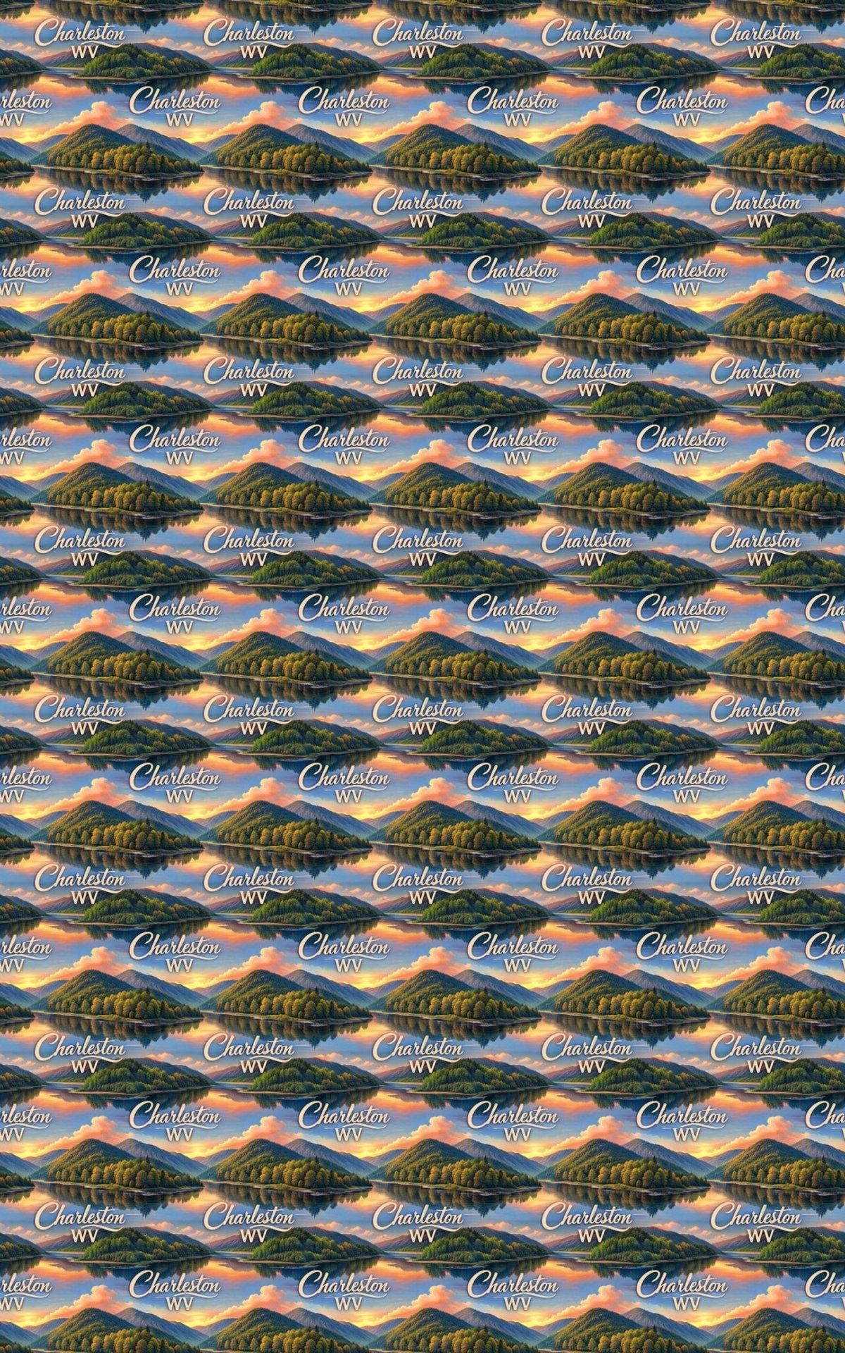 Charleston Wv Mountain River Wrapping Paper