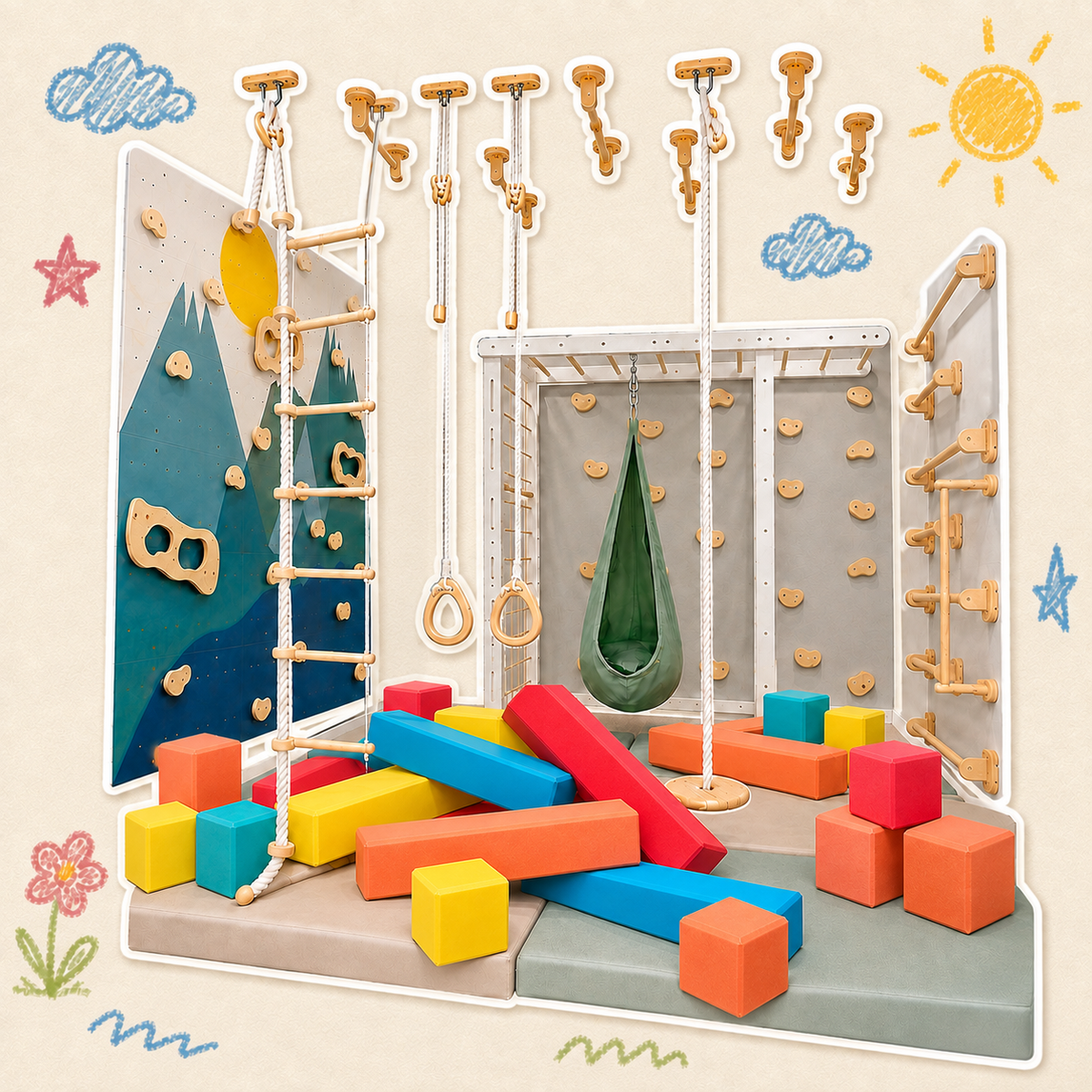 New Playroom Bundle, All-in-one Premium Playground Solution