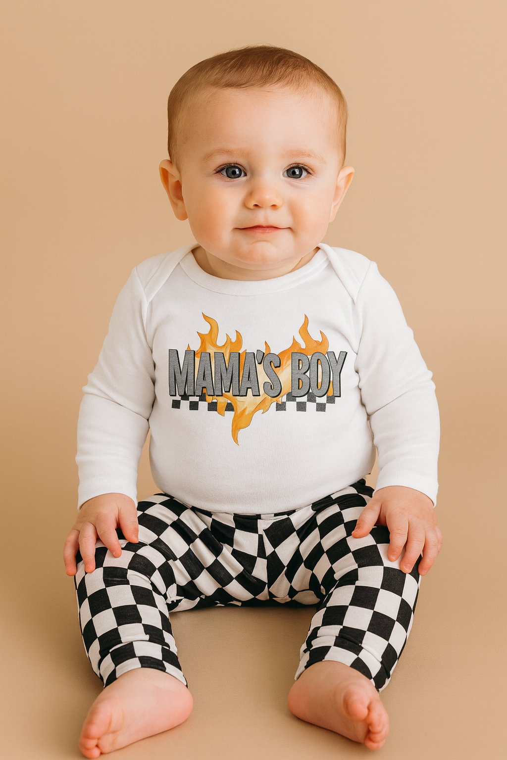 Black & White Checkered Baby & Toddler Leggings
